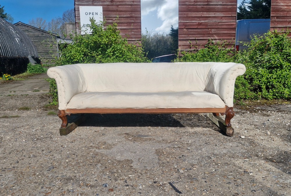 Victorian country house sofa with 2 loose covers.  View XVII
