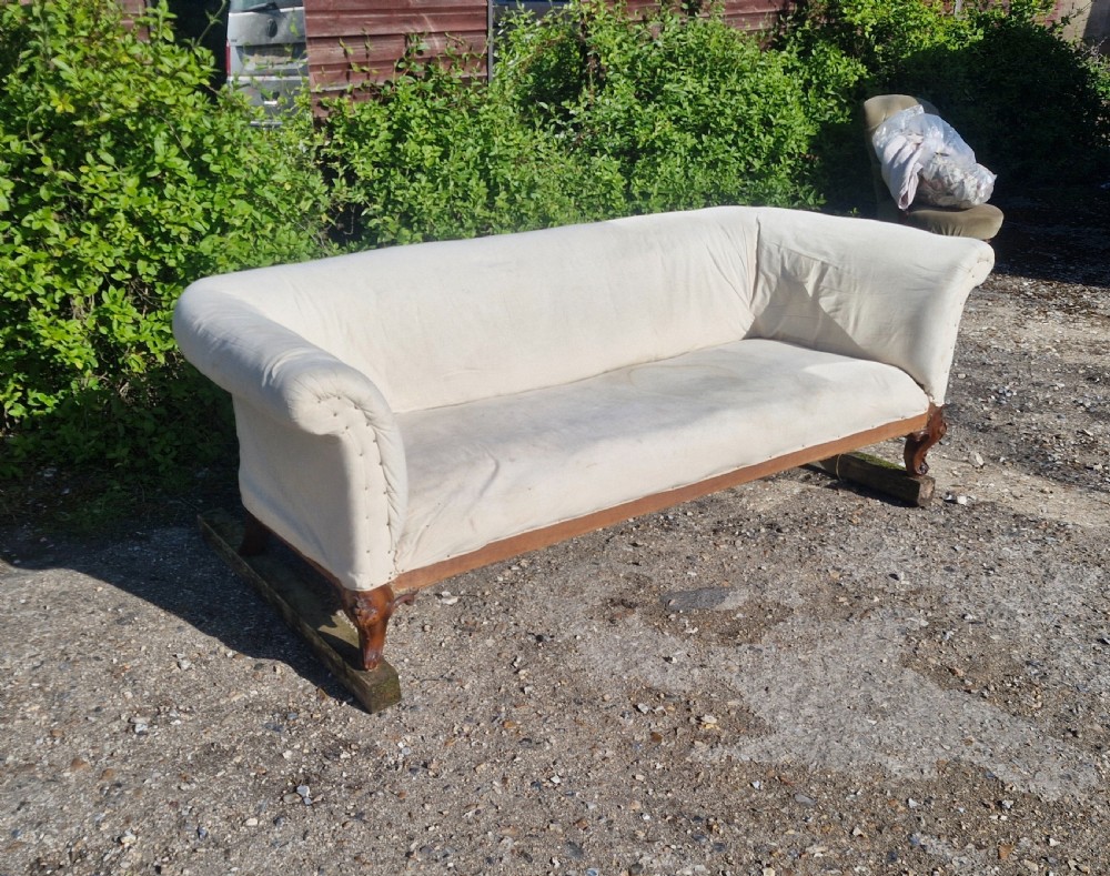 Victorian country house sofa with 2 loose covers.  View XXIV