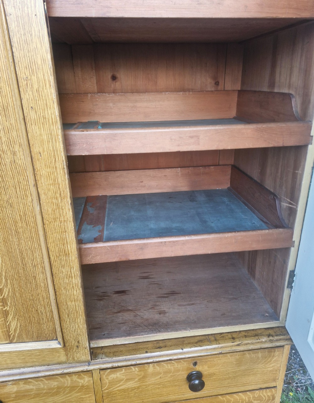 Good faux/scumbled pine housekeepers cupboard   View VII