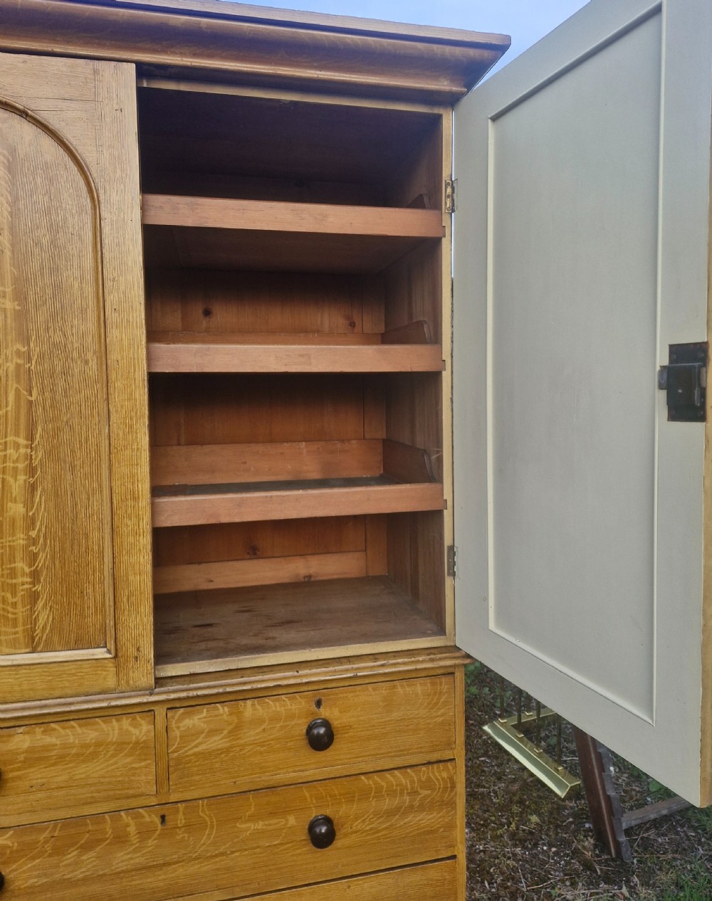 Good faux/scumbled pine housekeepers cupboard   View VIII