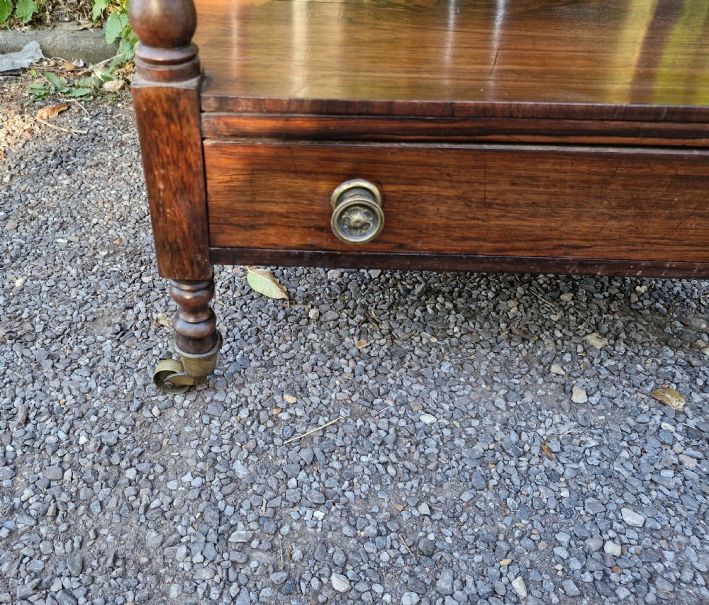 Regency rosewood 4 tier Etagere with drawer to base.  View IV