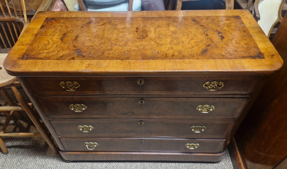 Walnut chest of drawers. 