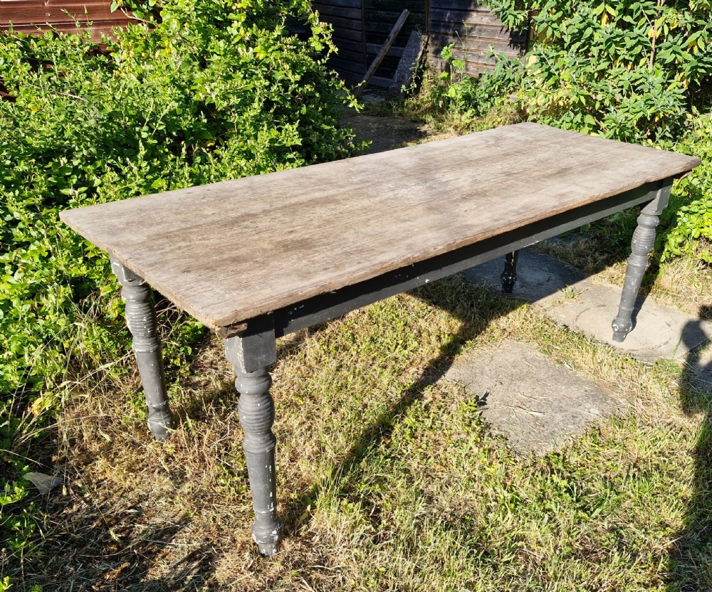 Pine kitchen dining table.  View III