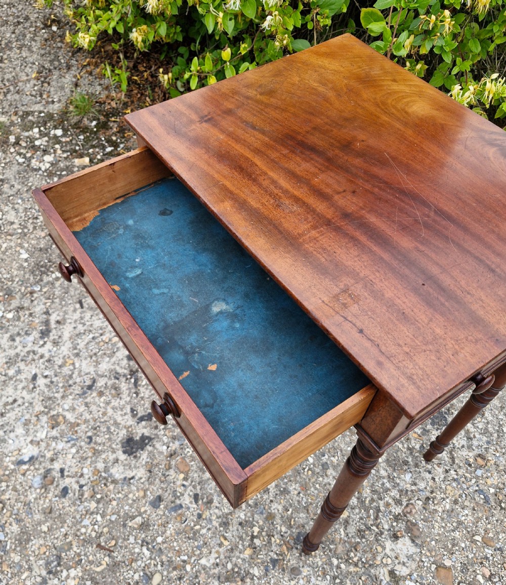 Elegant Regency mahogany free standing occasional table. View II
