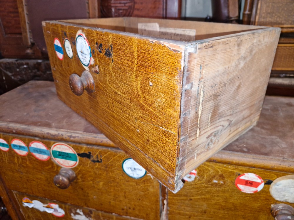 Bank of late Victorian drawers.  View VII