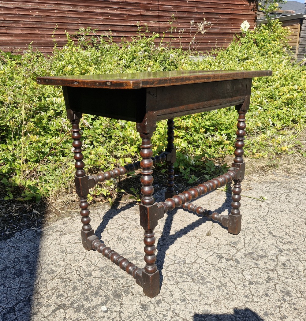 Mid 18th century oak side table. 