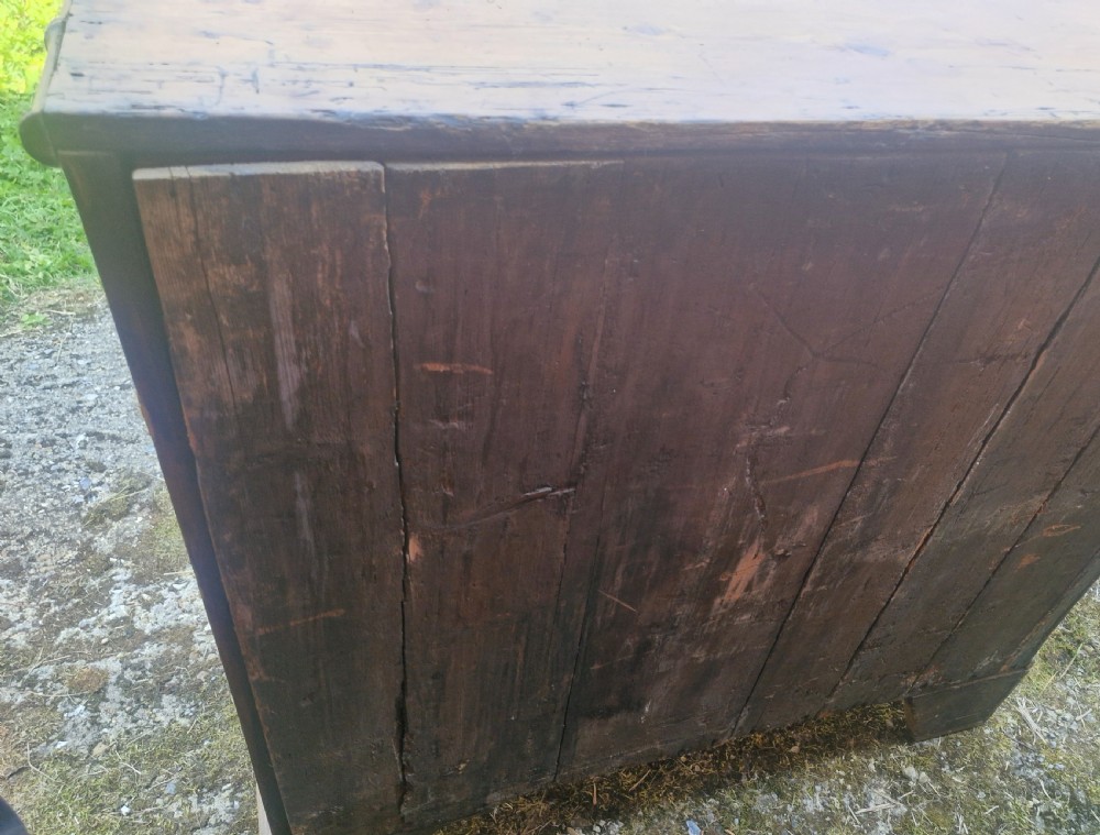 Regency pine chest of drawers with applied bamboo mouldings. View II
