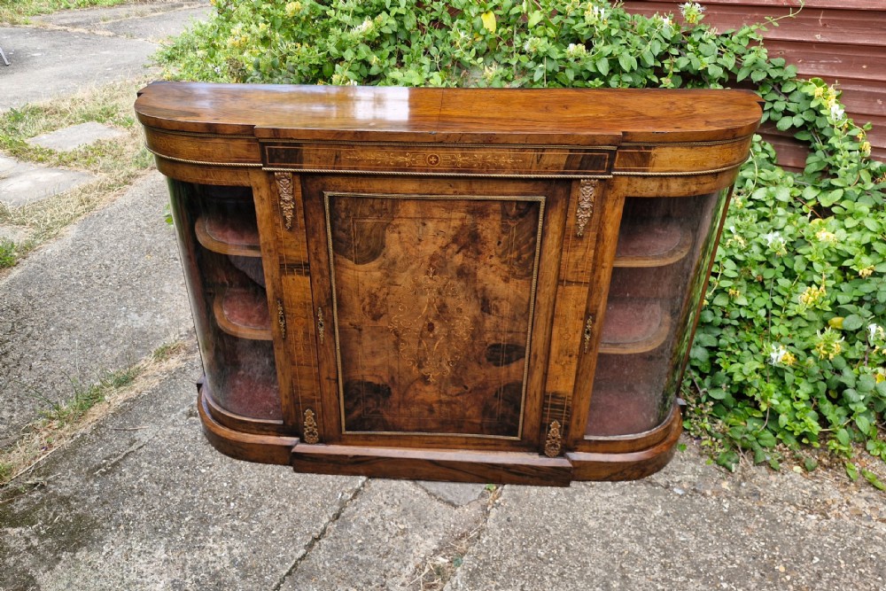 Victorian inlaid side cabinet. 