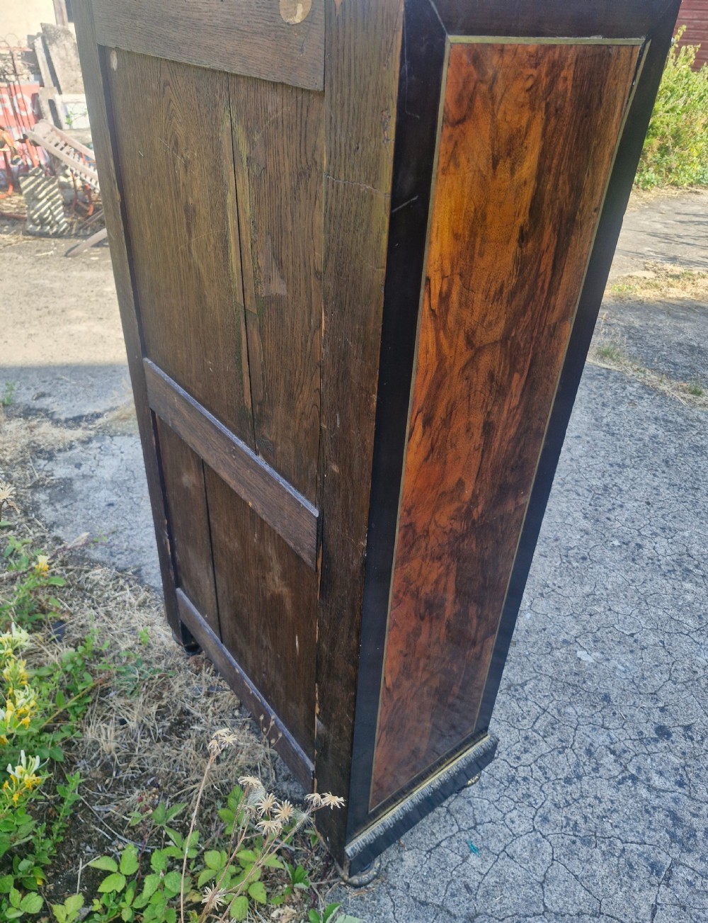 Lovely inlaid secretaire abbatant.  View IV