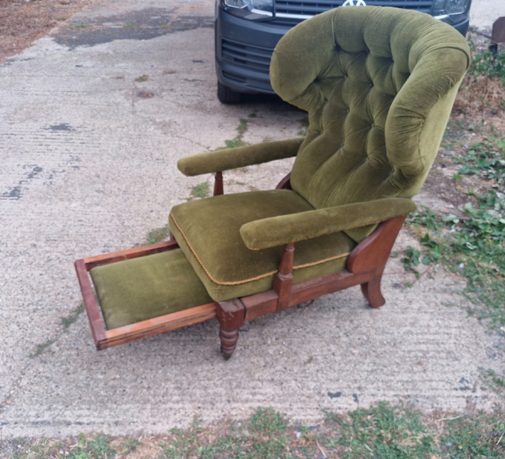Regency mahogany framed armchair. Makers stamp -Minter. View IV