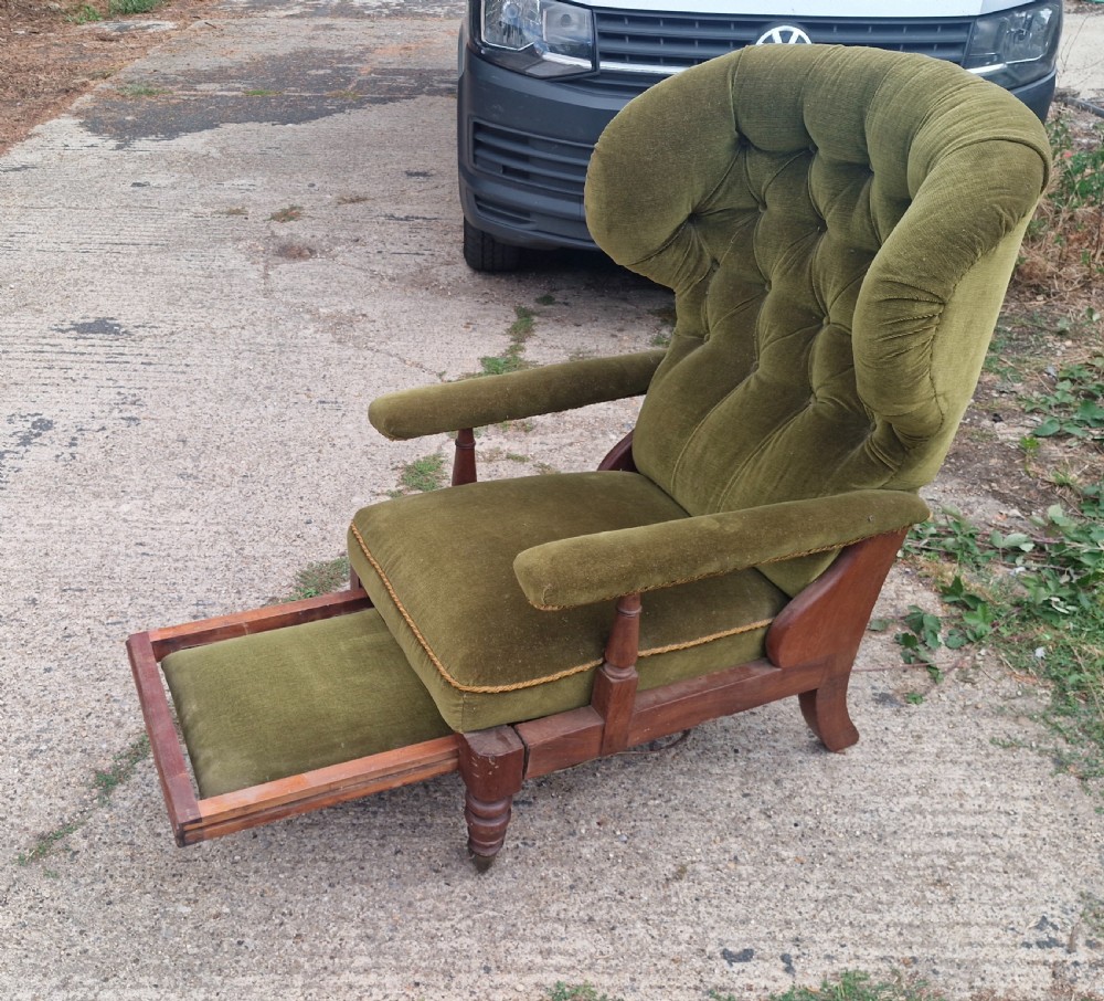 Regency mahogany framed armchair. Makers stamp -Minter. View VII