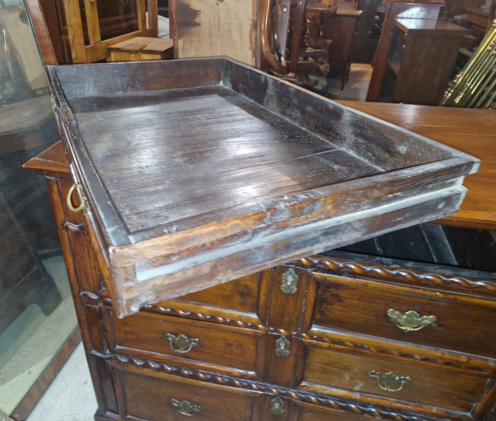 Antique walnut chest of drawers. View V