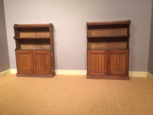 A Pair of Oak Bookcases