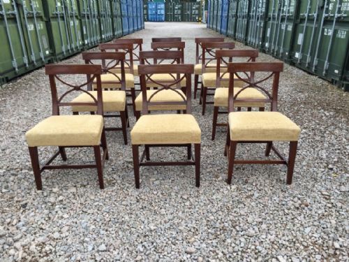 12 Regency Dining Chairs