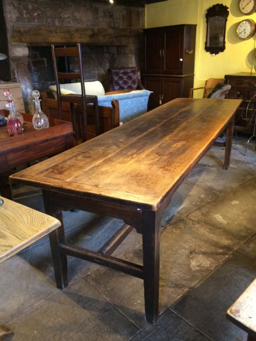 18th C Elm Top  Refectory Table