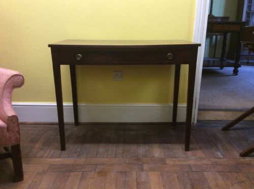 18th C Mahogany English Side Table.