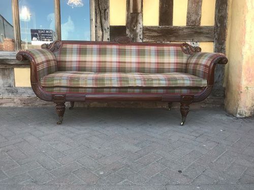 19th C Mahogany Couch.