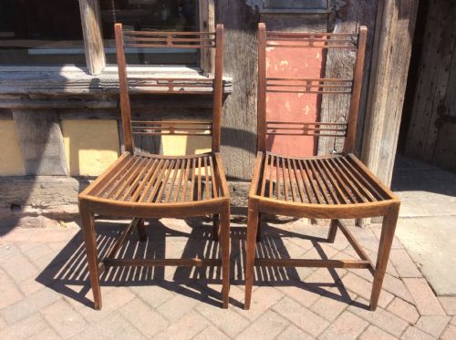 Regency Pair of Mahogany Chairs.