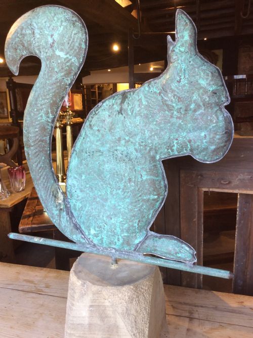 Early 20th C Copper Squirrel