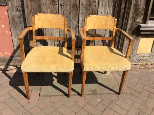 Pair of Art Deco Armchairs