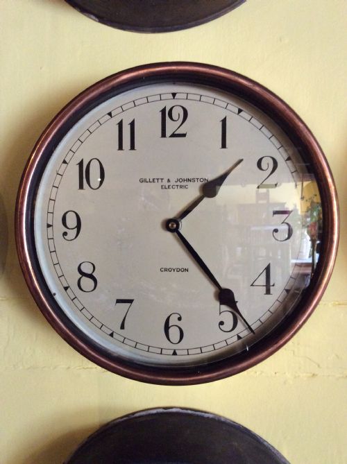 Copper & Brass Cased Clock.