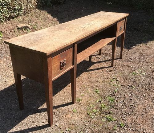 Arts & Crafts Oak Serving Table