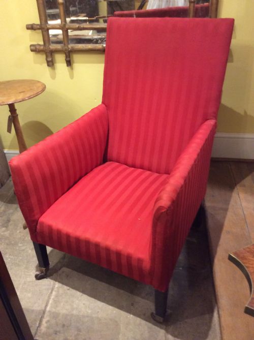 19thc  Mahogany Armchair for Upholstery