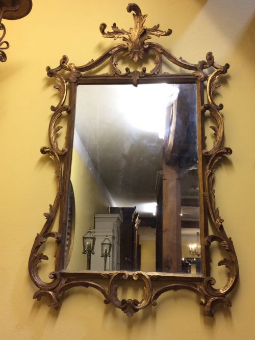 19thc English Gilt Mirror