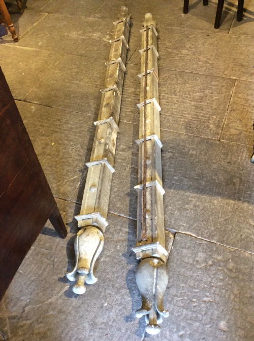 Pair of 19thc Drapery Poles
