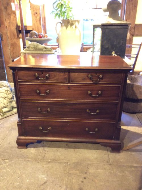 18thc North Country Mahogany Chest of Drawers