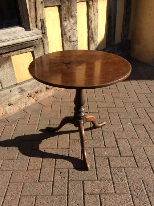 18thc Mahogany  Tripod Table