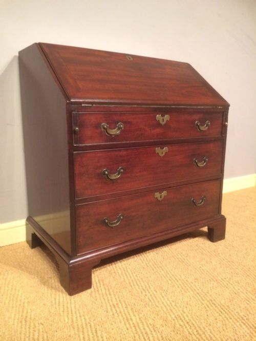 A Wonderful Restrained George II Mahogany Bureau