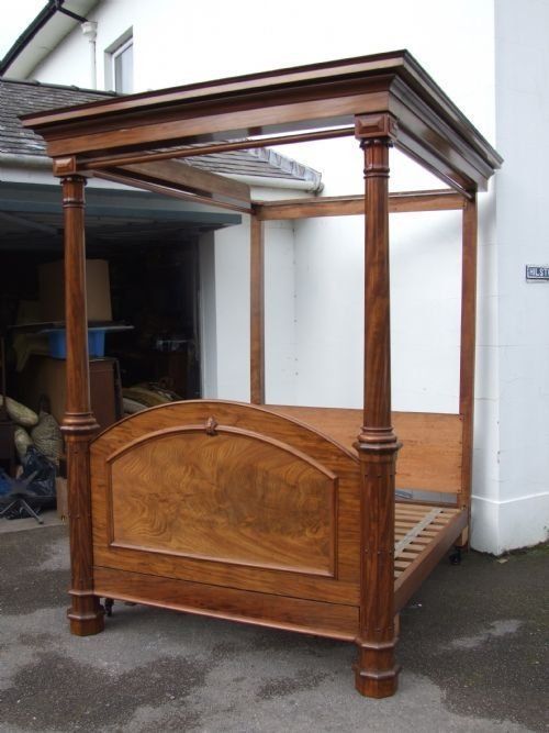 A Large 19thc Mahogany Tester Bed