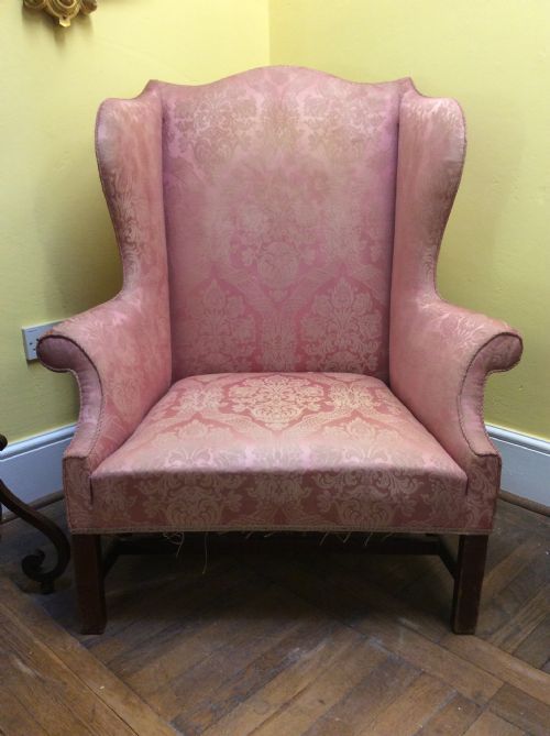 An Oversized English 18thc Mahogany Georgian Armchair