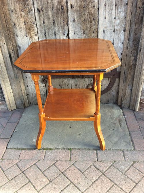 Late 19thc Two Tier Mahogany Table