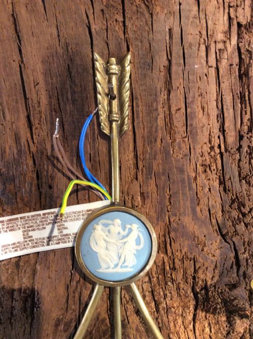 PAIR OF EDWARDIAN BRASS WALL LIGHTS - ADDITIONAL PHOTO 5