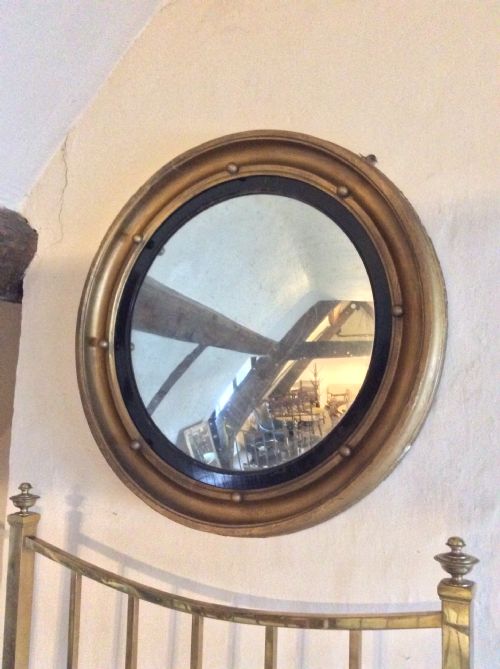19thc Convex Mirror