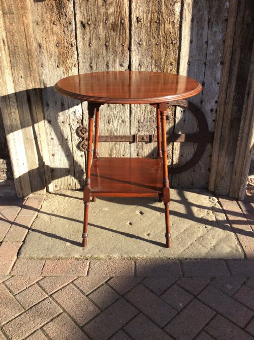 19thc Mahogany 2 Tier Table