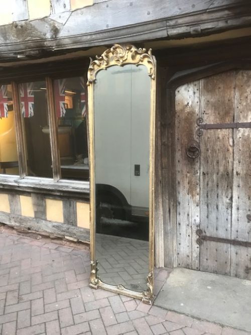 19thc Scottish Carved & Gilt Pier Mirror C.1835