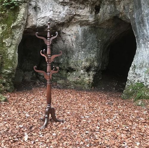Early 19thc Coat & Hat Mahogany Stand