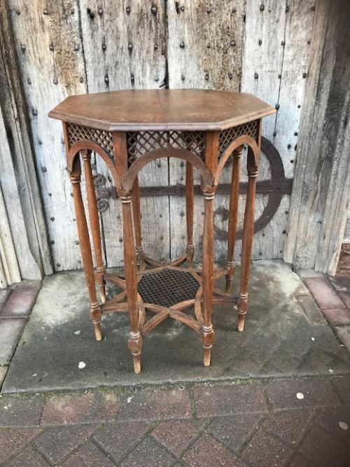 19thc Oak Octagonal Table