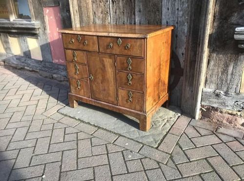 18thc Rare Small Walnut Chest