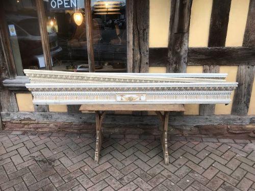 Three 19thc Gesso & Painted Pelmets
