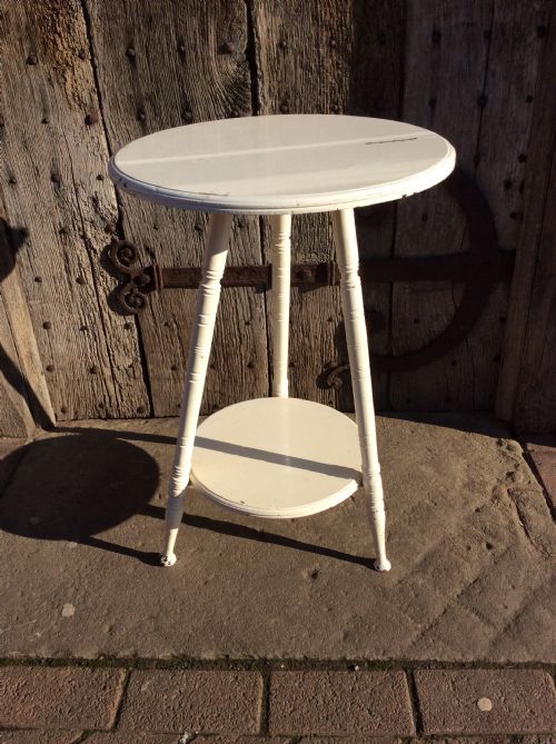 19thc Painted Lamp Table