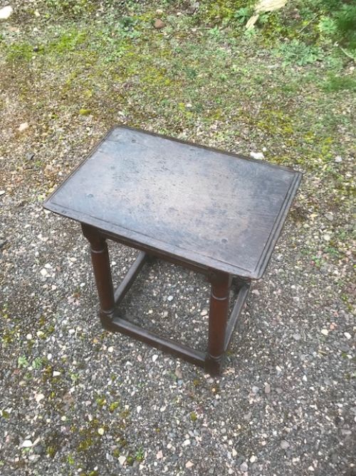 17thc Oak Joint Stool