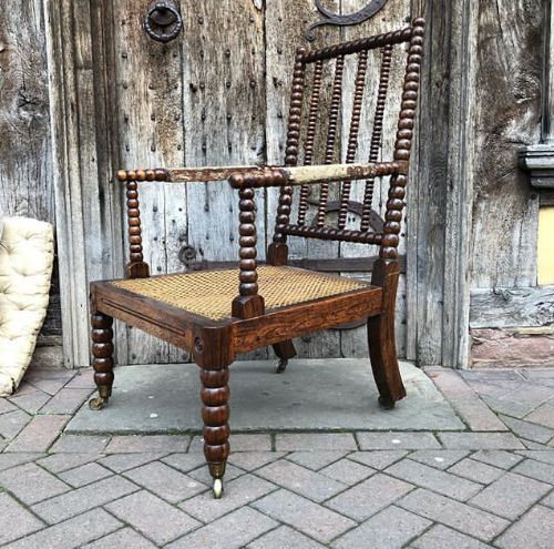 A Simulated Rosewood Bobbin Armchair