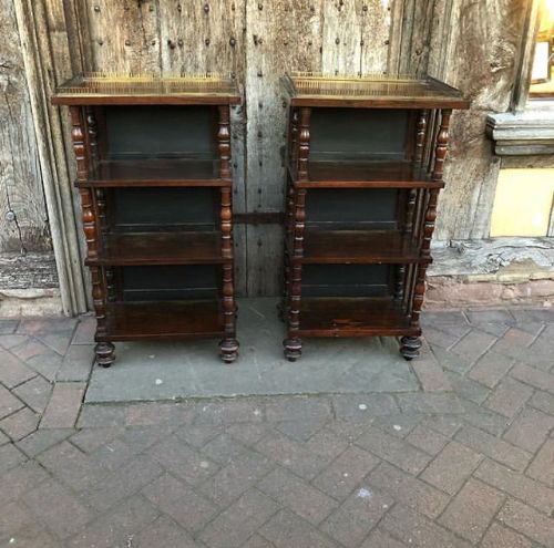 A Pair of Regency Rosewood Étagères