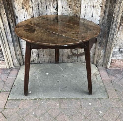 18thc Oak Cricket Table