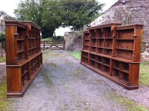 A Pair of 19th Century Oak Gothic Revival Bookcases