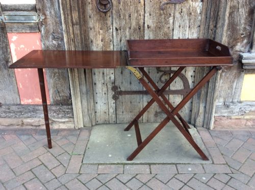 18thc Mahogany Butler’s Extending Table and Tray